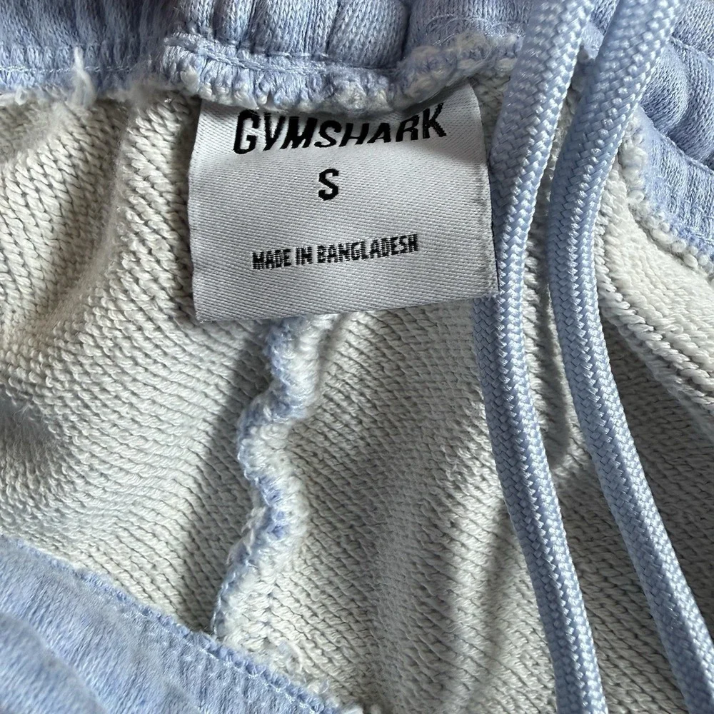 Gymshark Sweatpants Women's Small Blue Fleece Oversized Lounge Athleisure